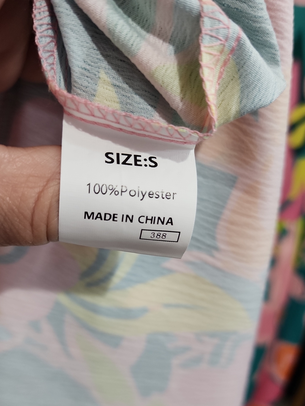Floral Tiered Button-Front Dress in Multicolor - Picture 3 of 4